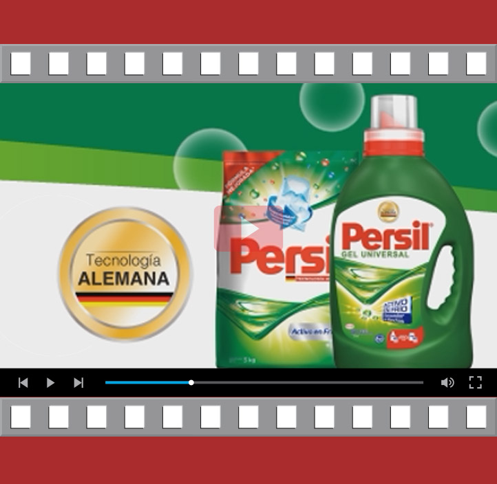 Fotograma de zócalo Persil para televisión